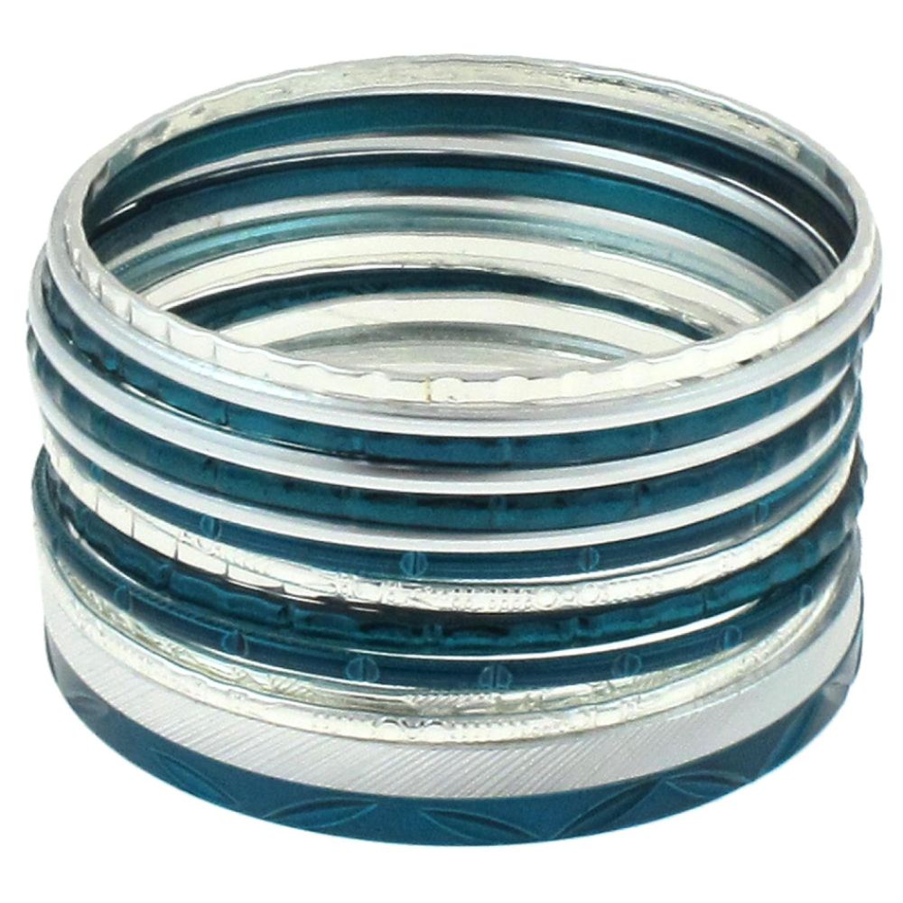 Dream Out Loud by Selena Gomez Ethnic Mix Bangles Combo Fifteen Pieces Turquoise/Silver at Kmart.com