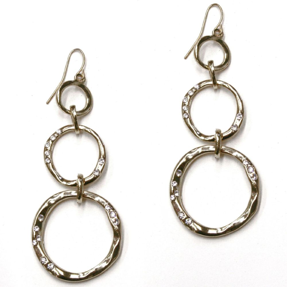 Sofia by Sofia Vergara Ringed Drop Earrings Hammered Finish Silver at Kmart.com