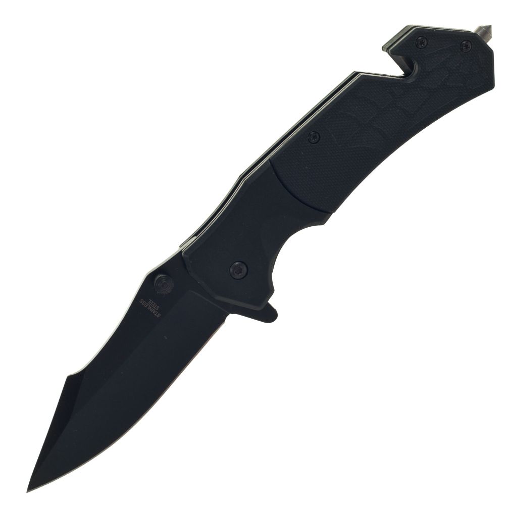 Whetstone Black Venom Stainless Steel Spring Assist Knife