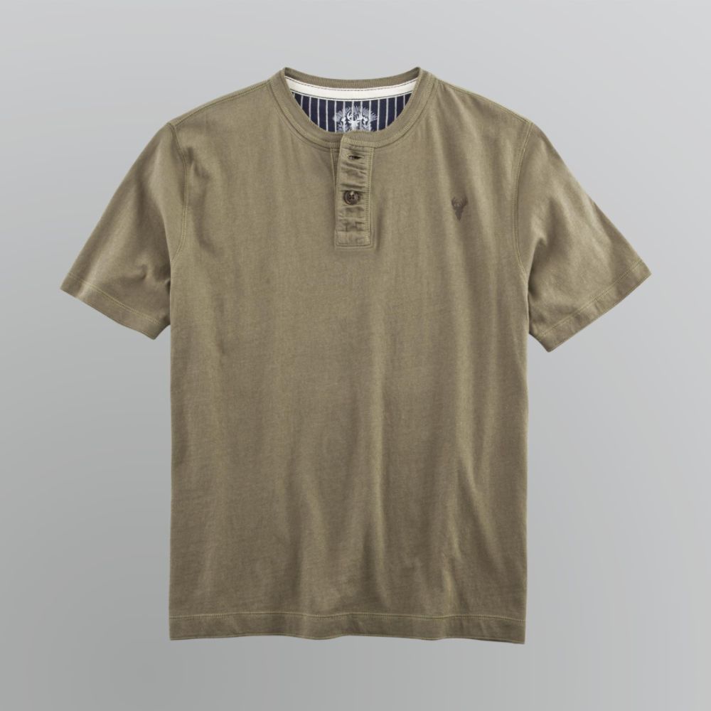 Roebuck & Co. Young Men's Solid Henley T-Shirt at Sears.com