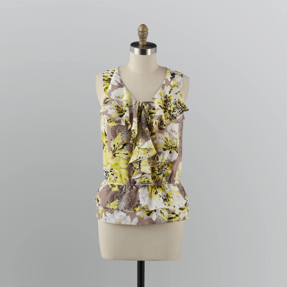 Apostrophe Petite's Ruffle-Front Top at Kmart.com