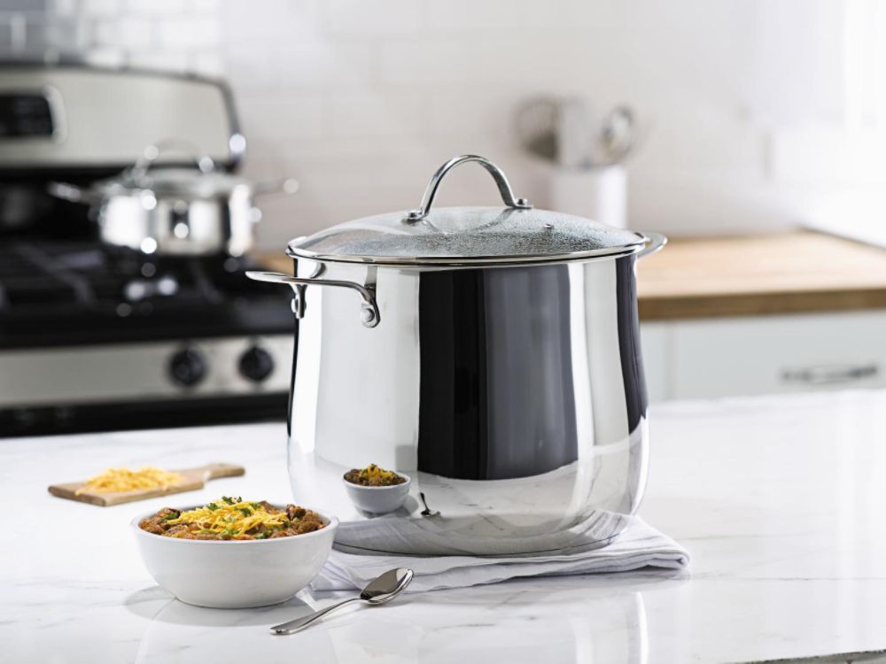 Sandra by Sandra Lee 12 QT Stainless Steel Stock Pot at Kmart.com