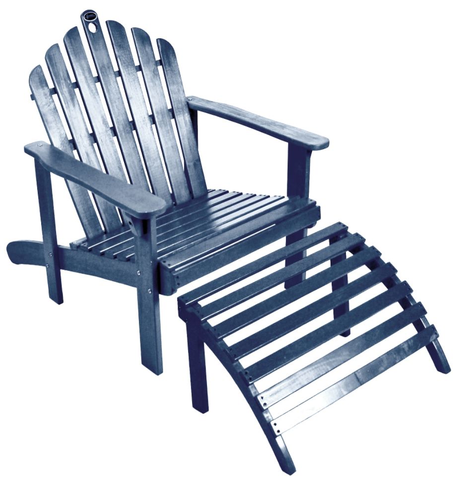 Navy Adirondack Chair with Ottoman at Sears.com