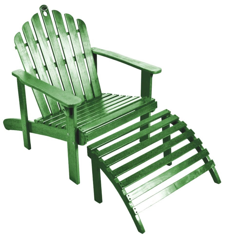 Green Adirondack Chair with Ottoman at Kmart.com