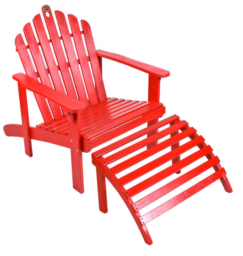Red Adirondack Chair with Ottoman at Kmart.com