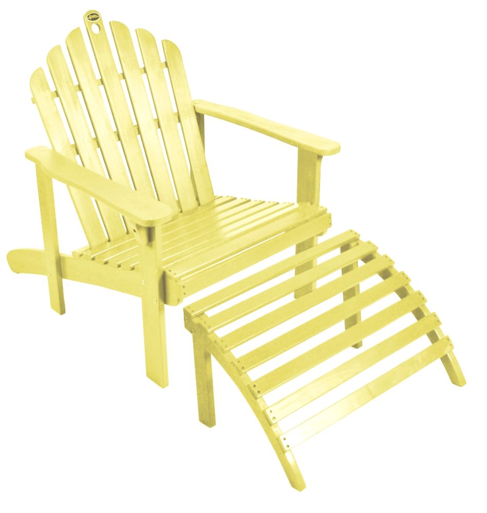 Yellow Adirondack Chair with Ottoman at Kmart.com