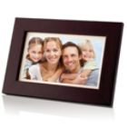 8" (4:3) Digital Photo Frame with Multimedia Playback Wooden Design
