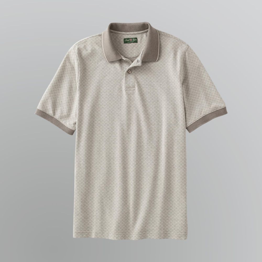 David Taylor Men's Jacquard Polo Shirt at Kmart.com
