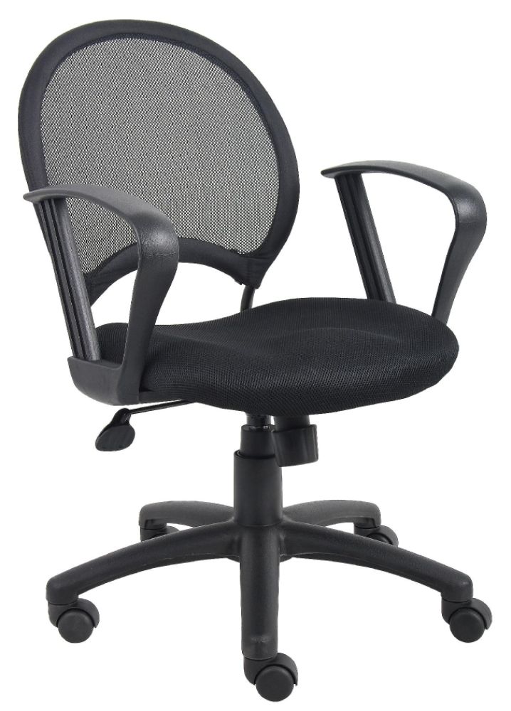 Boss BOSS MESH TASK CHAIR WITH LOOP ARMS
