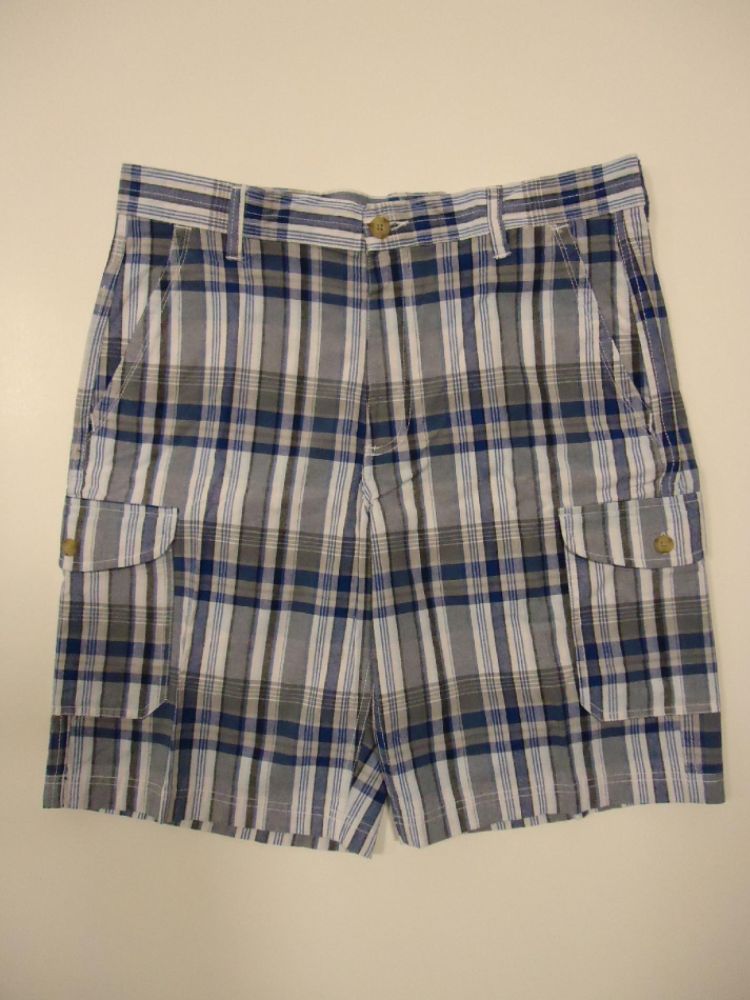 Basic Editions Men's Plaid Cargo Shorts at Kmart.com