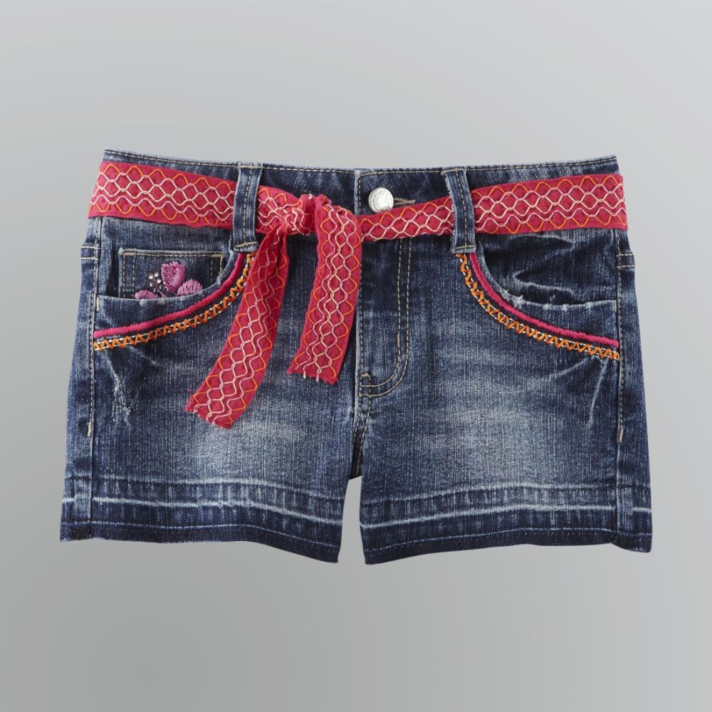 Route 66 Girl's Embroidered Denim Shorts at Kmart.com