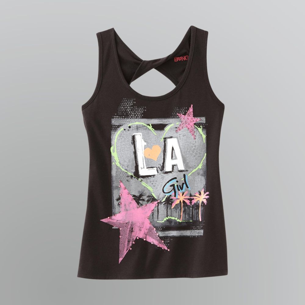 Girl's Twisted Back LA Girl Tank Top