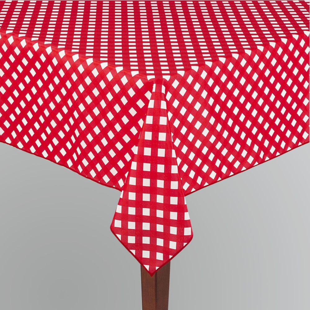 Essential Home Red Check Indoor/Outdoor Tablecloth at Kmart.com