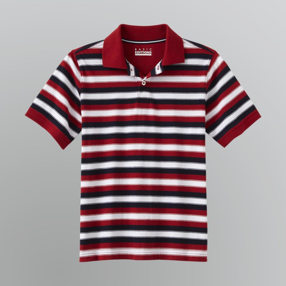 Basic Editions Boy's Striped Polo Shirt at Kmart.com