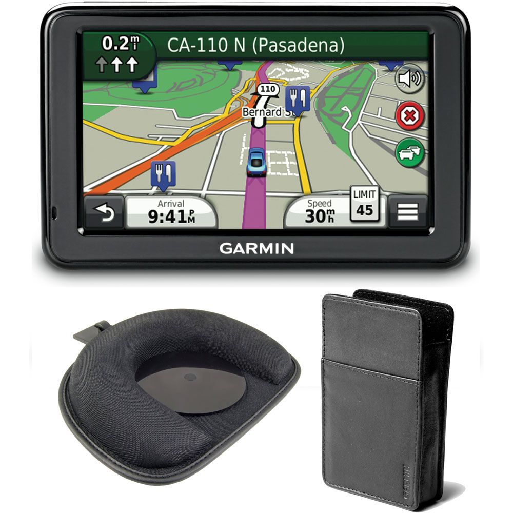 Garmin NUVI2455LMT KIT 4.3 In. GPS with Lifetime Maps and Traffic Updates, Weighted Friction Dash Mount and Carrying Case at Kmart.com