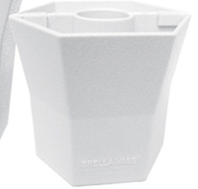 Blue Star BRELLA VASE® - 5 Inch - Opaque - Cottage White - Patio Umbrella Vase at Sears.com