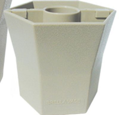 Blue Star BRELLA VASE - 5 Inch - Opaque - Desert Sand - Patio Umbrella Vase