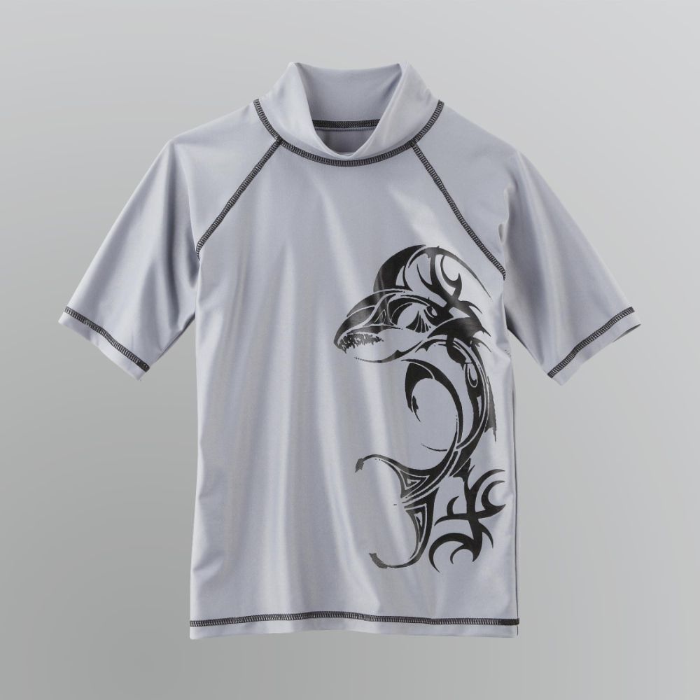 Boy's Shark Graphic Swim Shirt