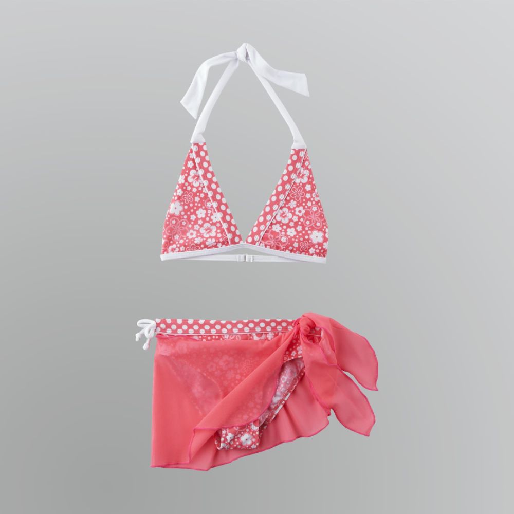 Joe Boxer Girl's Floral Halter Bikini Set 3-Pc. at Kmart.com