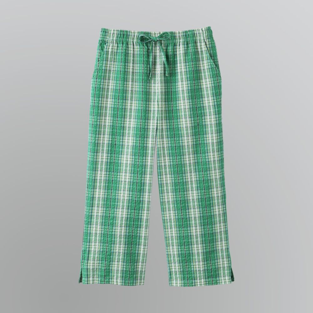 Basic Editions Women's Seersucker Capri Pants at Kmart.com