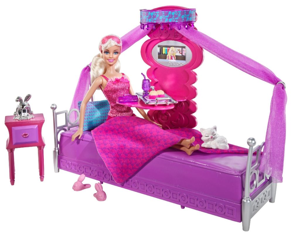 Barbie DELUXE BED TO BREAKFAST BEDROOM & DOLL at Sears.com