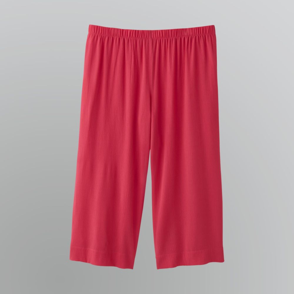 Jaclyn Smith Women's Plus Cropped Crepe Pants at Sears.com