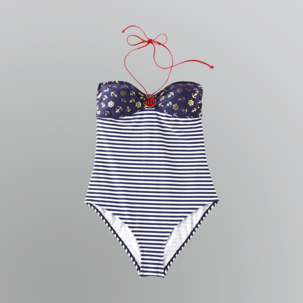 Joe Boxer Women's Boating Stripe Swimsuit at Kmart.com