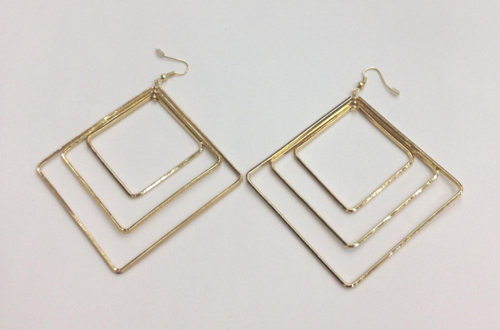 Kardashian Kollection Golden Diamond Hoop Earrings at Sears.com