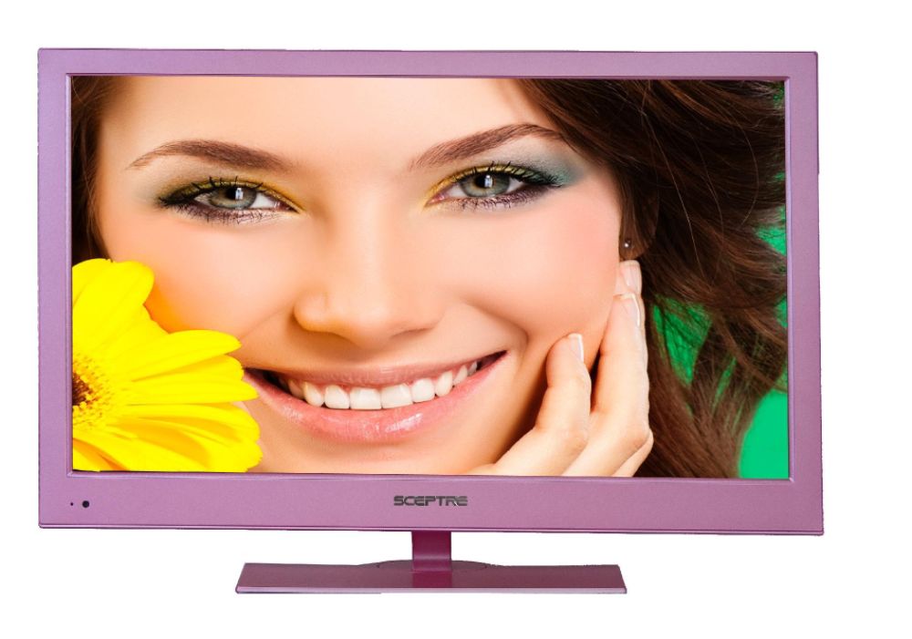 Sceptre E243PV-FHD 24 Pink 1080P LED HDTV 5ms, 3x HDMI, 1920x1080 Resolution, 250cd/m2 Brightness, USB at Kmart.com