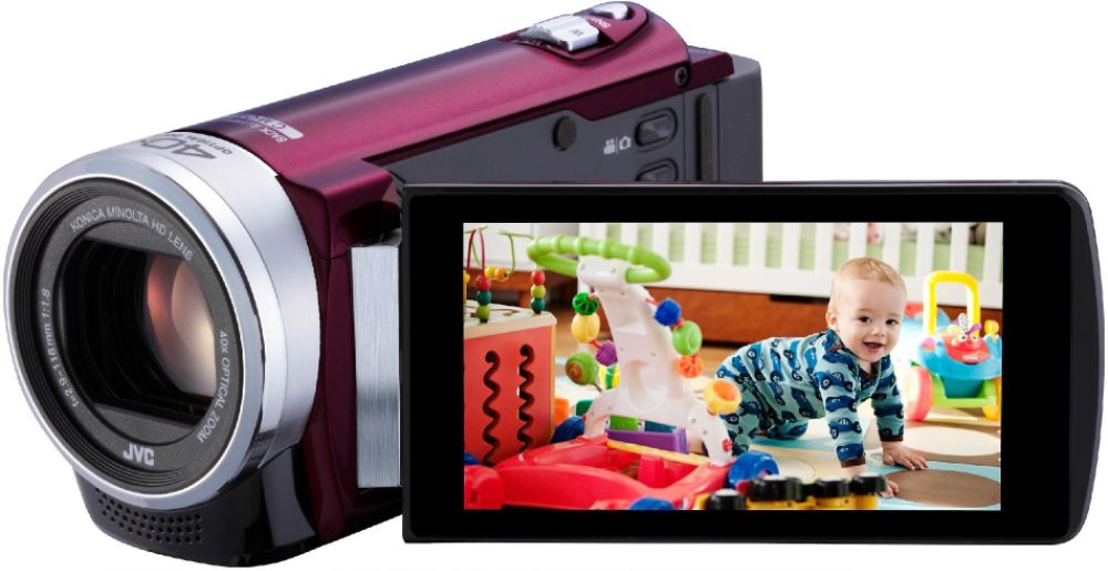 JVC 1080p HD Digital Camcorder with 3.0 Touch LCD, WiFi in Red at Sears.com
