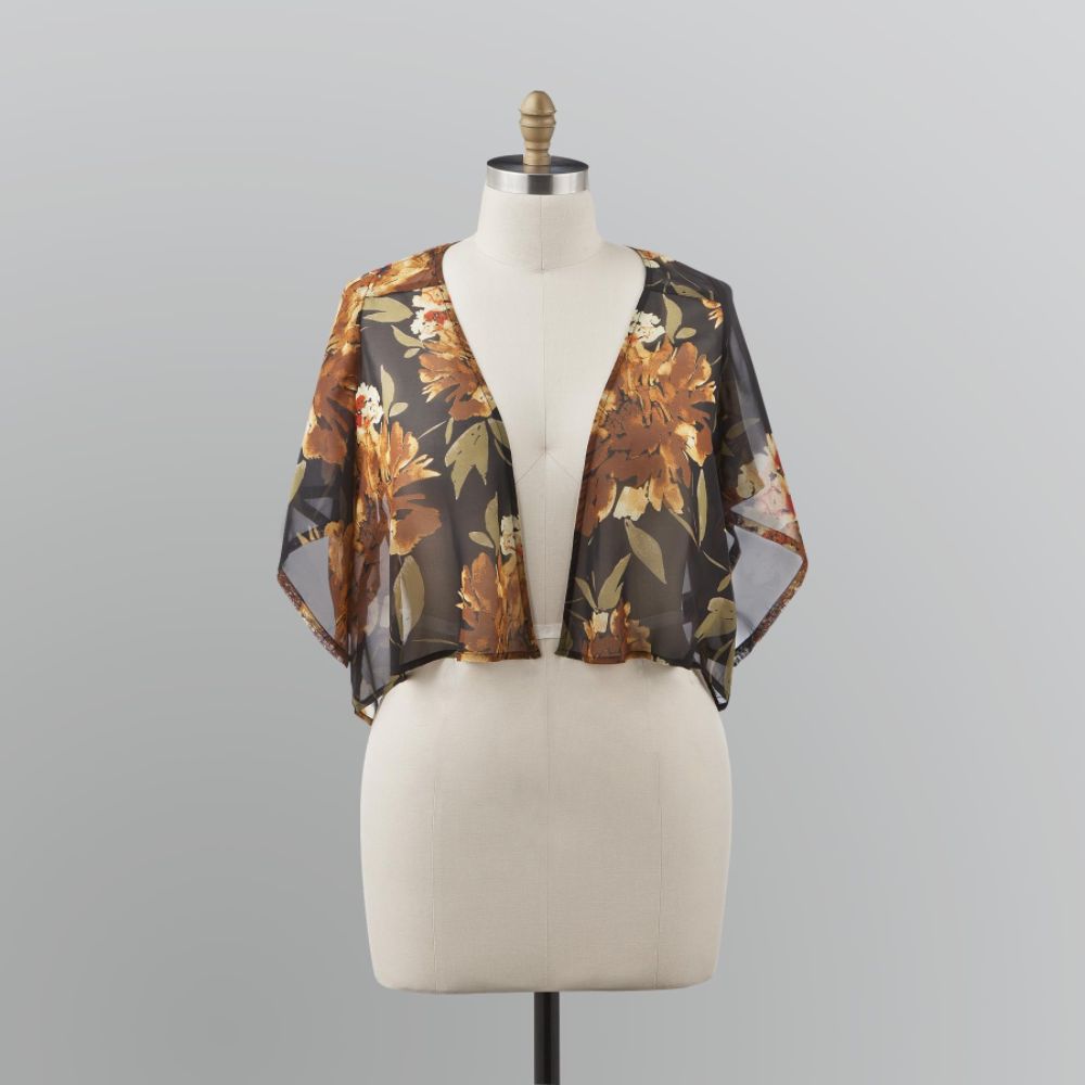 Apostrophe Petite's Flower Chiffon Cardigan at Sears.com