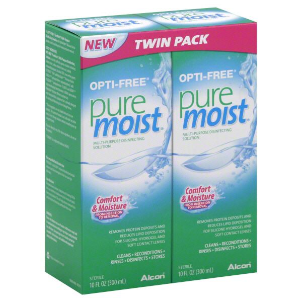Opti-Free Pure Moist Disinfecting Solution, Multi-Purpose, Twin Pack 2 - 10 fl oz (300 ml) bottles at Kmart.com