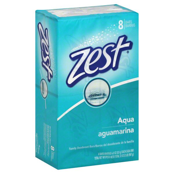 Zest Family Deodorant Bars, Aqua, 8 - 4 oz (113 g) bars [32 oz (2 lb) 907 g] at Kmart.com