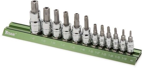 12PC TAMPER RESISTANT TORX BIT
