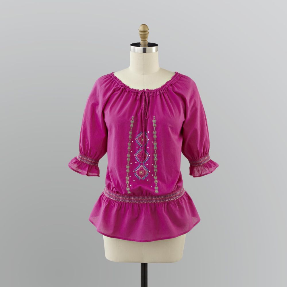 Canyon River Blues Women's Cotton Peasant Blouse at Sears.com