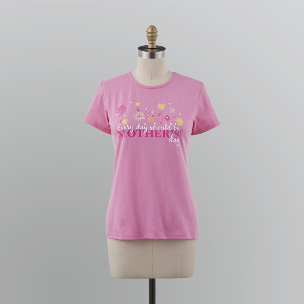 Basic Editions Women's Mother's Day Crew Neck Tee at Kmart.com