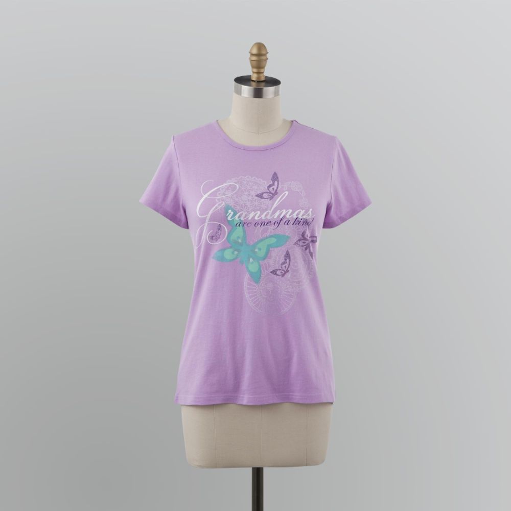 Basic Editions Women's Grandmother Crew Neck Tee at Kmart.com
