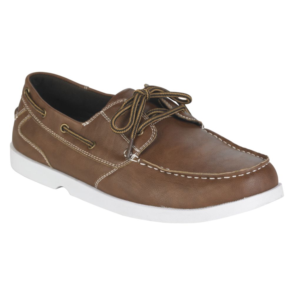 Deer Stags Men's Copper Lace-Up Boat Shoe - Tan