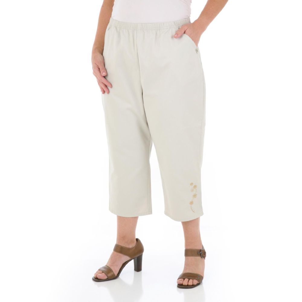 Chic Womens Plus Capris Floral Motif at Sears.com