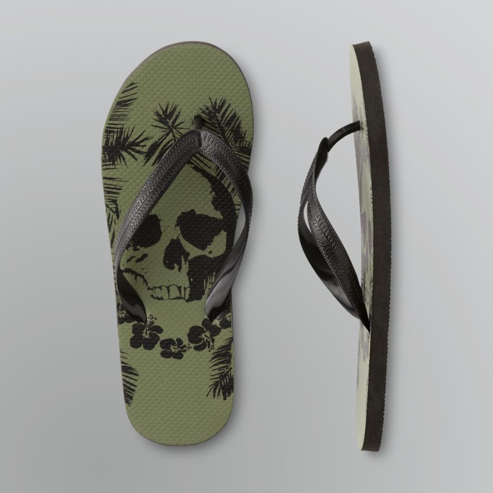 Trader Bay TROPIC SKULL ZORI   SZ S,JET BLACK at Sears.com