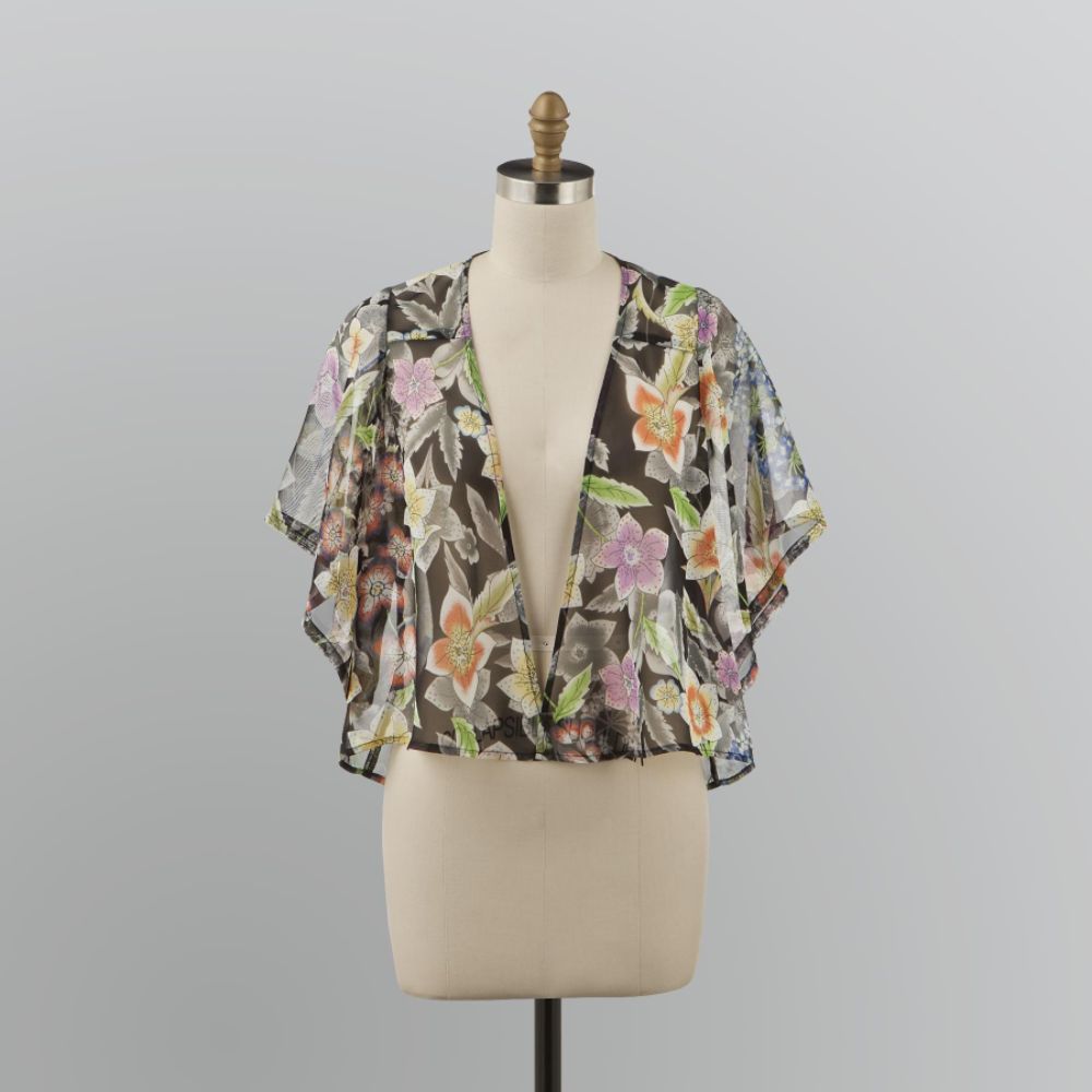 Apostrophe Petite's Flower Chiffon Cardigan at Sears.com