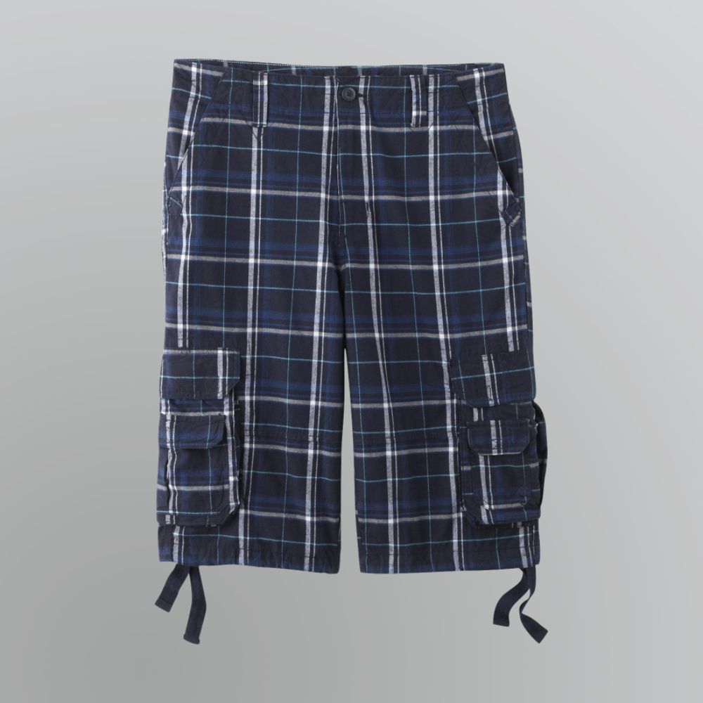 Roebuck & Co. Young Men's Belted Plaid Shorts at Sears.com