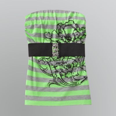 Bongo Junior's Plus Striped Tube Top with Elastic Belt at Kmart.com