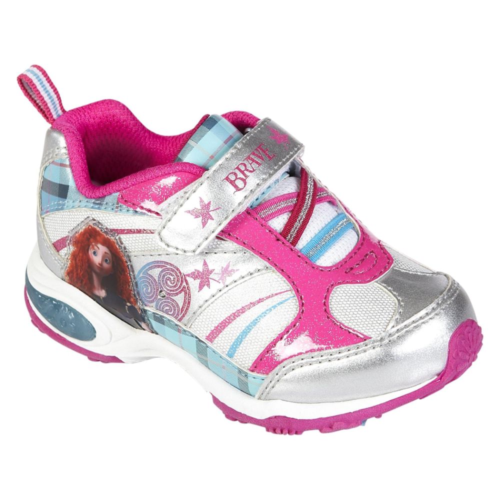 Disney Toddler Girl's Brave Princess Athletic Shoe - White