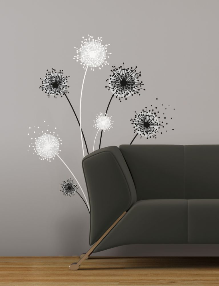 RoomMates&nbsp; Graphic Dandelion Peel & Stick Giant Wall Decal