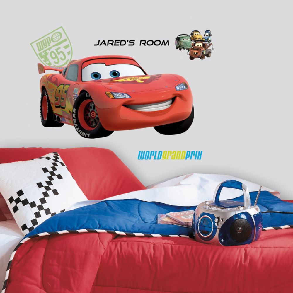 RoomMates&nbsp; Cars 2 Lightening Peel & Stick Giant Wall Decal