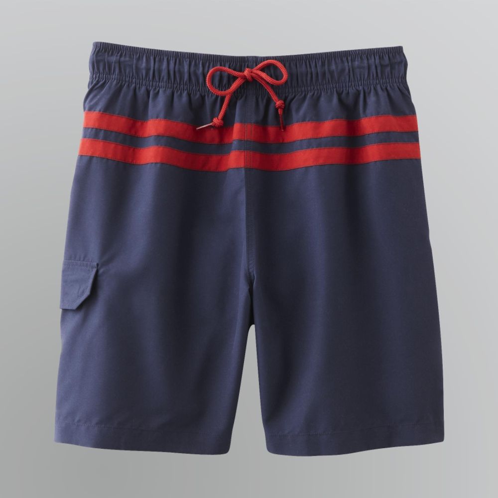 Islander Men's Striped Cargo Swim Shorts at Kmart.com