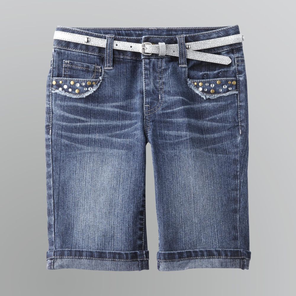 Canyon River Blues Girl's Frayed Denim Bermuda Shorts at Sears.com