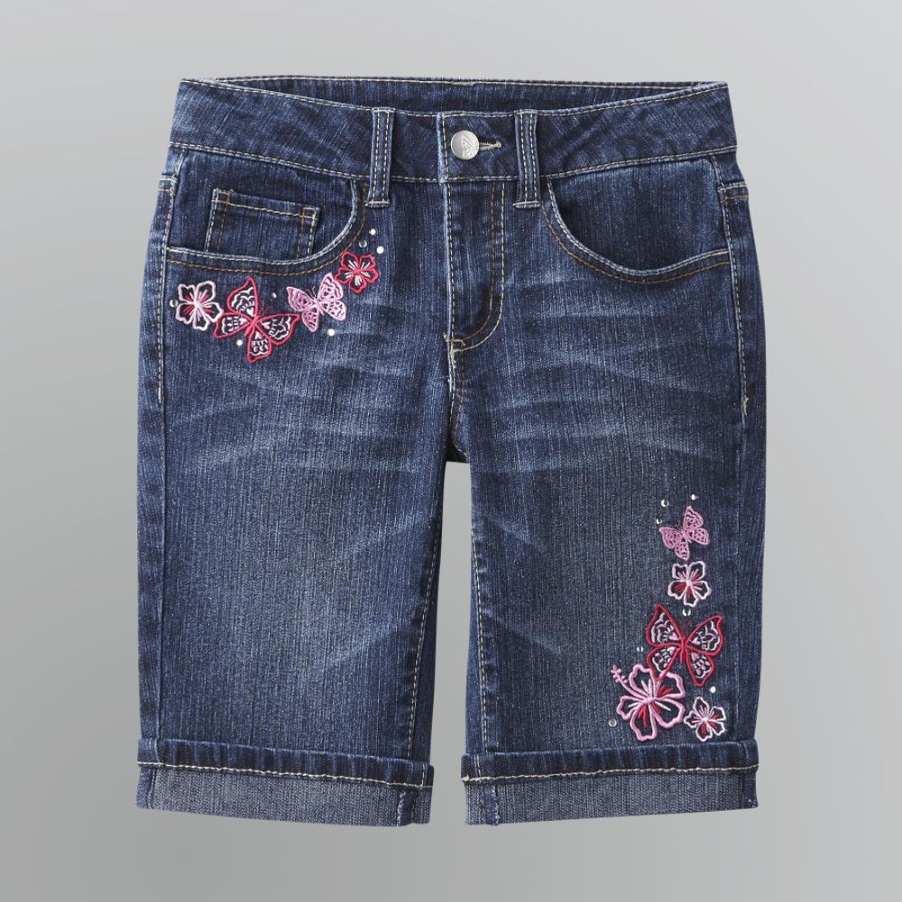 Canyon River Blues Girl's Butterfly Embroidered Bermuda Shorts at Sears.com