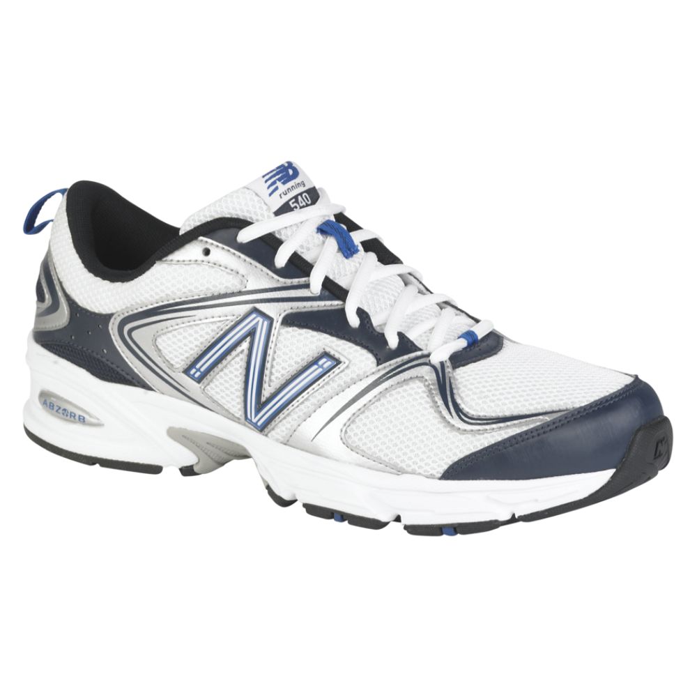  Balance Wide Shoes on New Balance Men S M540 Running Shoe Wide Width   White Navy